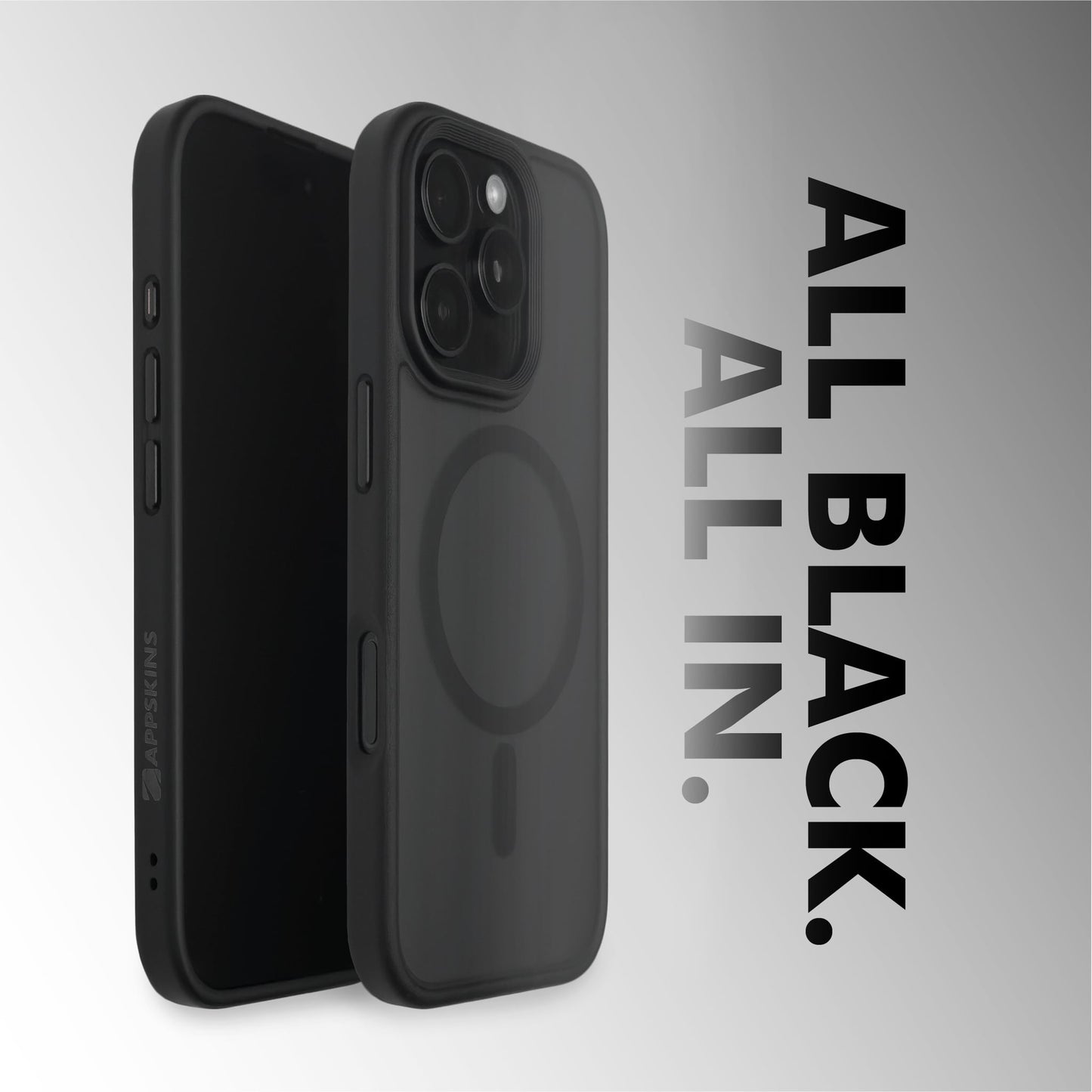 Defender Case All Black - iPhone 16 Pro Max