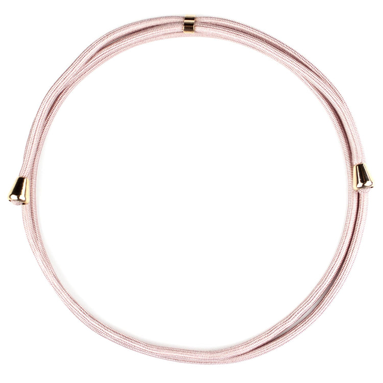 Cordel-Necklace mit goldenen Charms