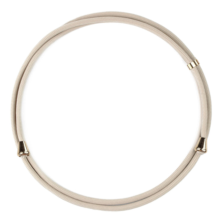 Cordel-Necklace mit goldenen Charms