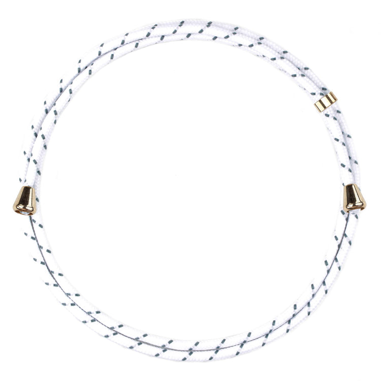 Cordel-Necklace mit goldenen Charms